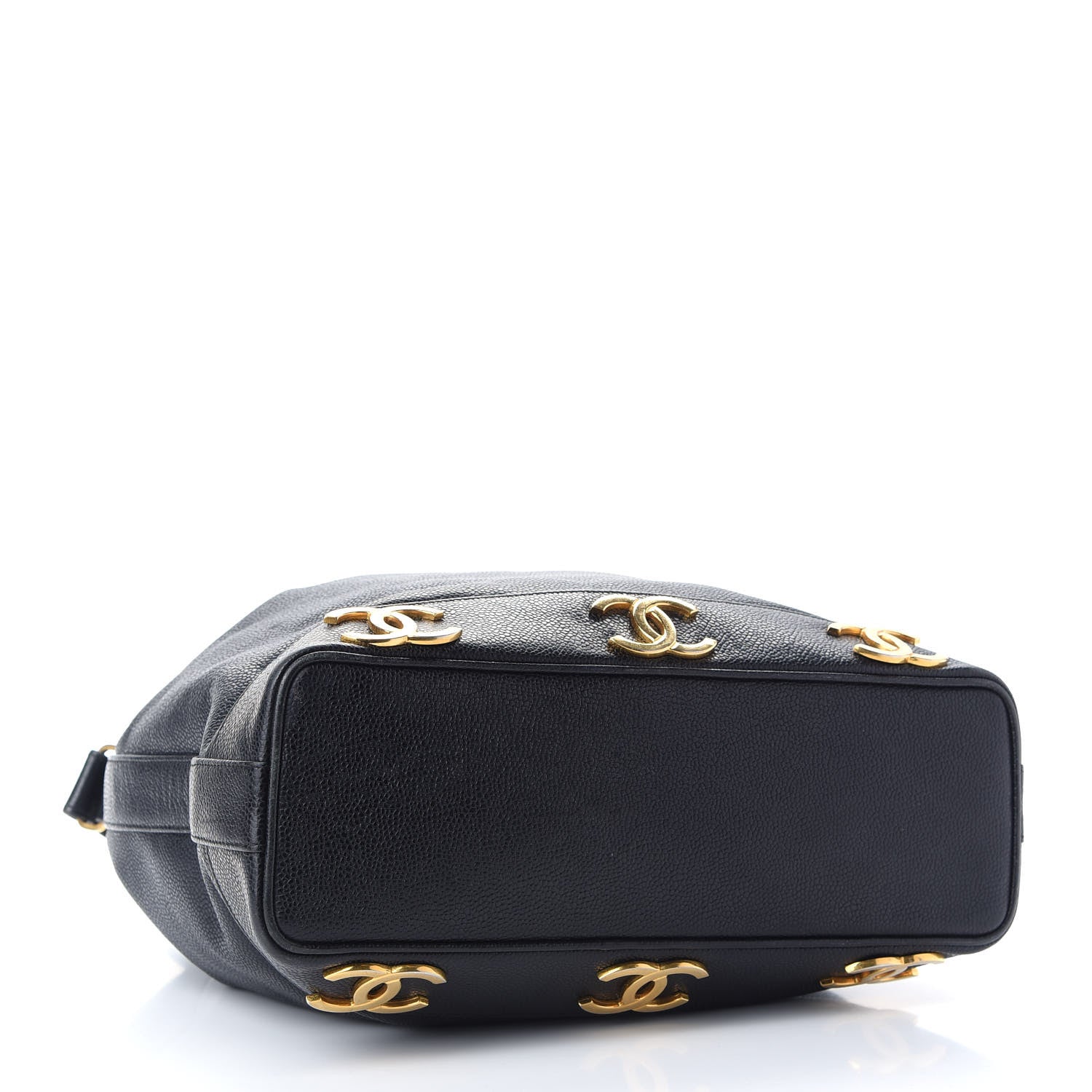 Chanel Caviar CC Drawstring Shoulder Bag Black 5 of 11