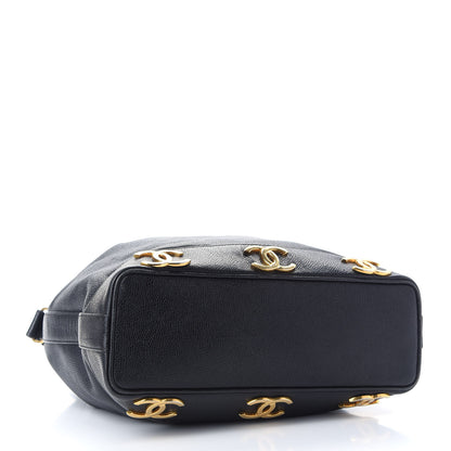 Chanel Caviar CC Drawstring Shoulder Bag Black 5 of 11