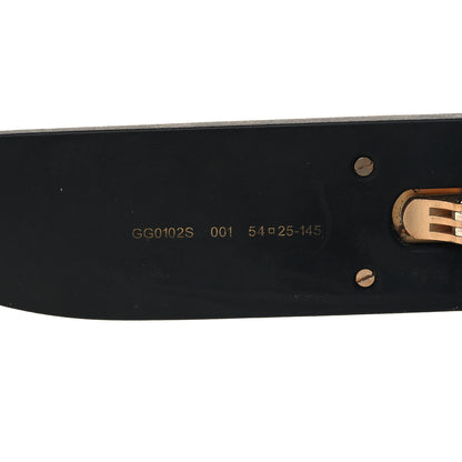 Gucci Square Frame GG0102S Sunglasses Glitter Black 6 of 8