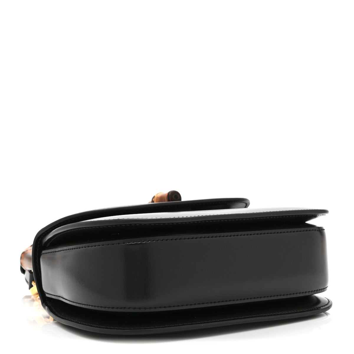 Gucci Boarded Dyana Lux Calfskin Web Monochrome Small Bamboo 1947 Top Handle Bag Black 5 of 11