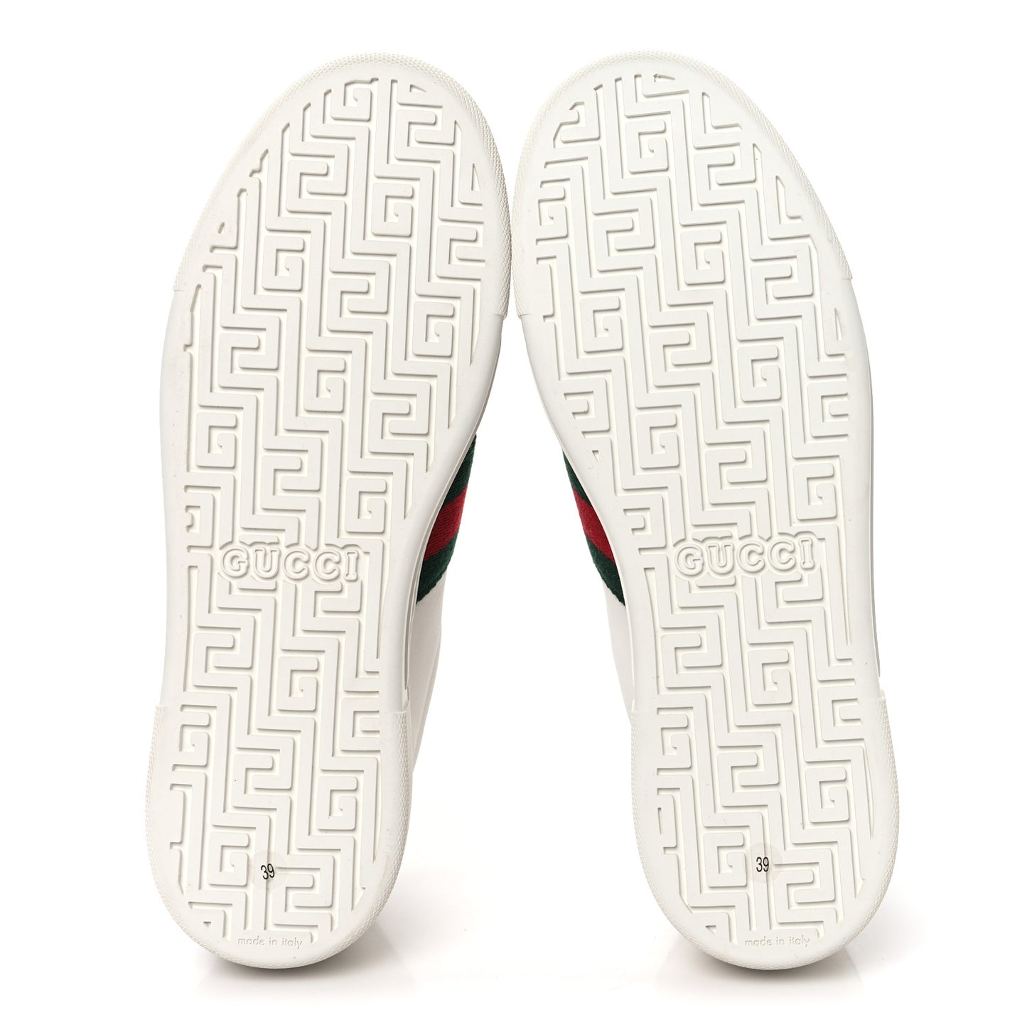 Ultralight Plume Calfskin Web Womens Ace Platform Sneakers 39 White