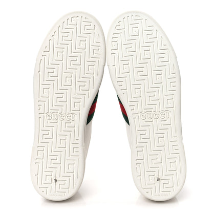 Gucci Ultralight Plume Calfskin Web Womens Ace Platform Sneakers 39 White 6 of 10