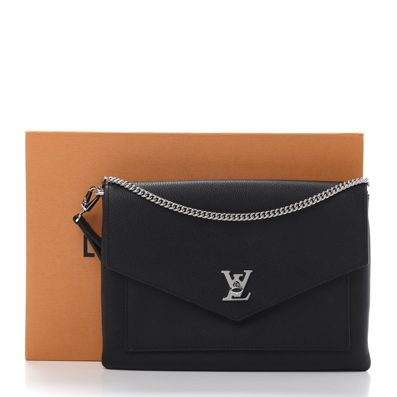 Louis Vuitton Soft Calfskin My Lockme Pochette Black 11 of 11