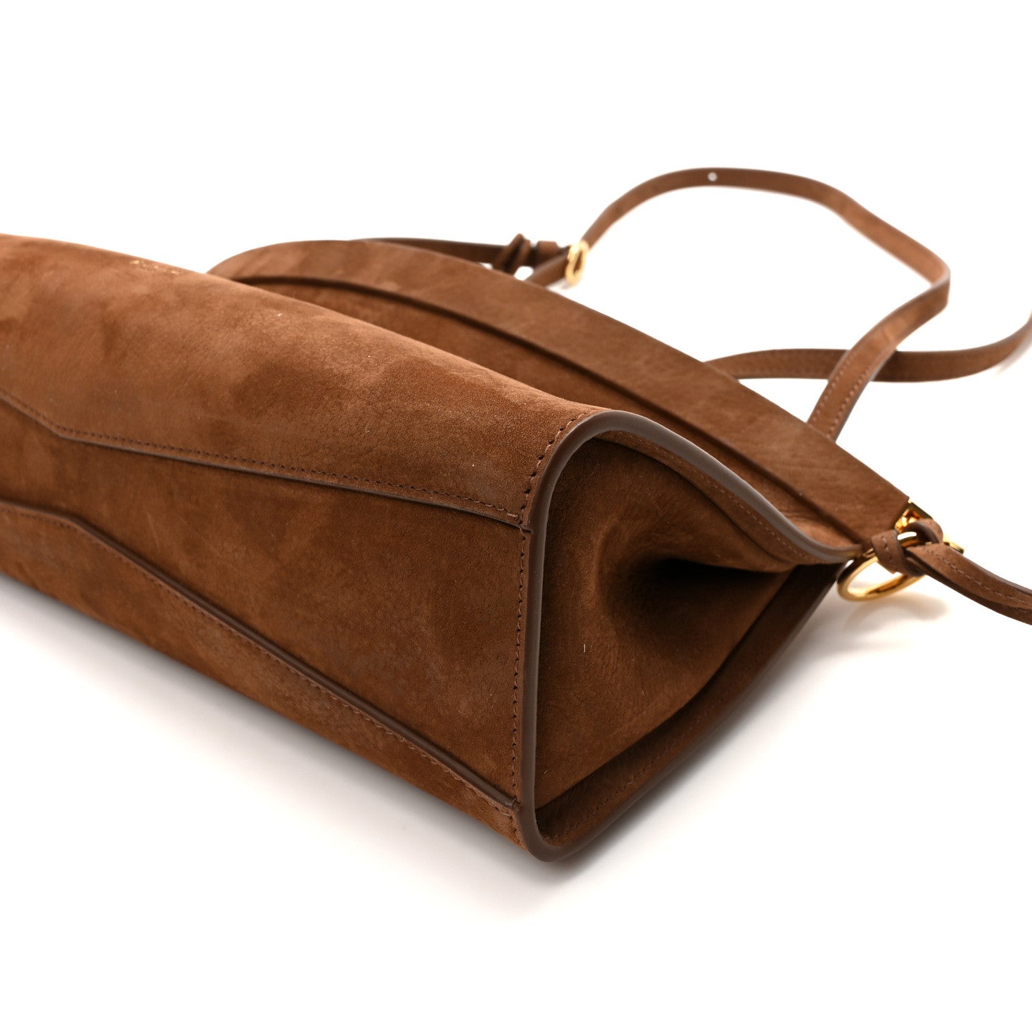 Alaia Nubuck Medium Le Click East West Bag Umber 1621147