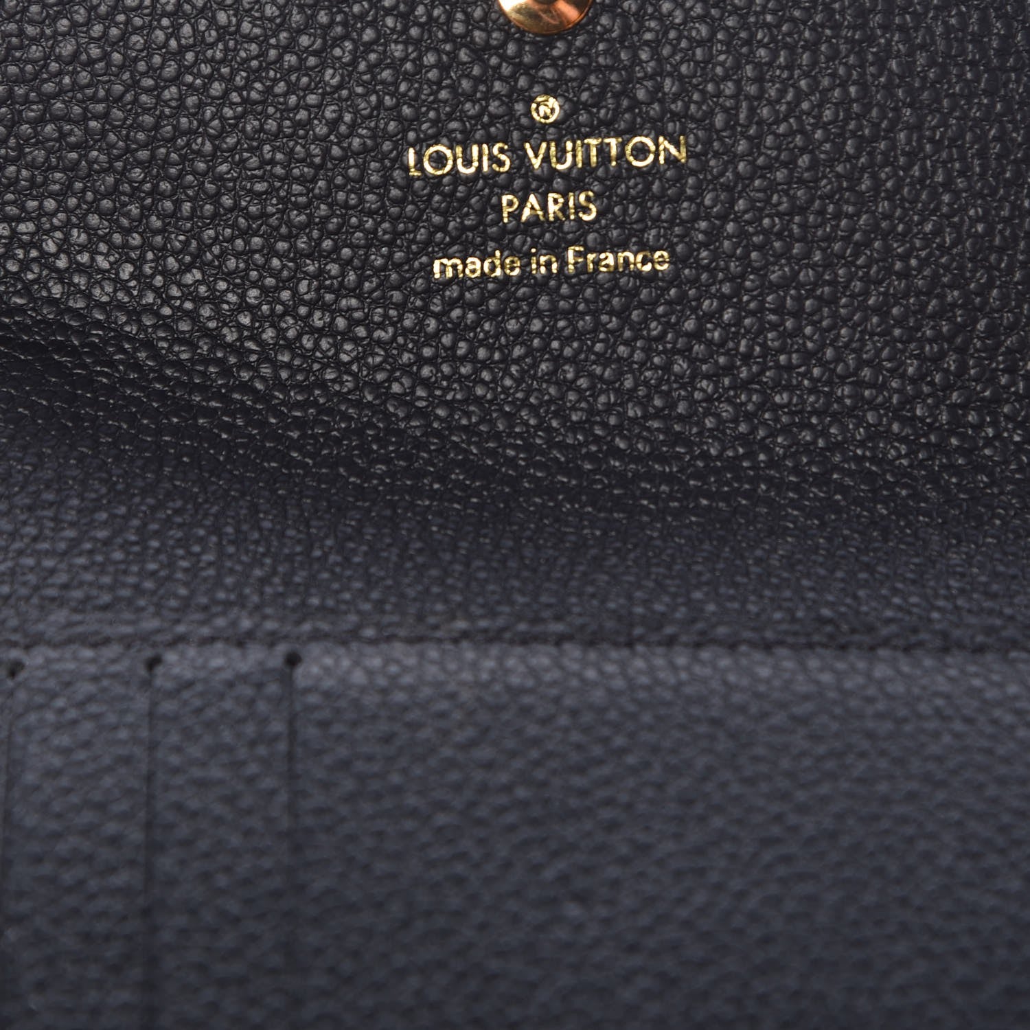 Louis Vuitton Empreinte Pont-Neuf Compact Wallet Black 6 of 6