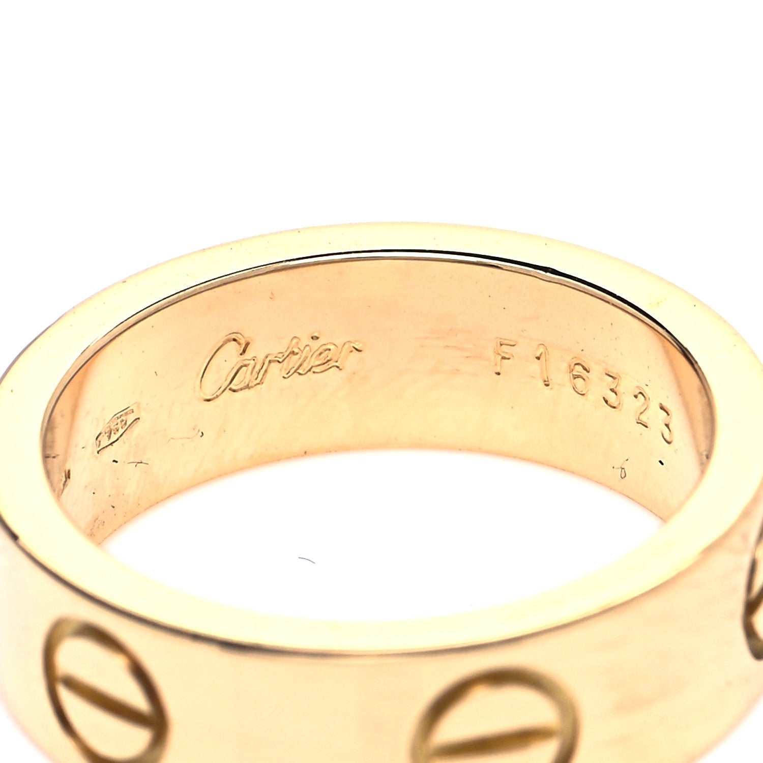 Cartier 18K Yellow Gold 5.5mm LOVE Ring 49 4.75 8 of 10