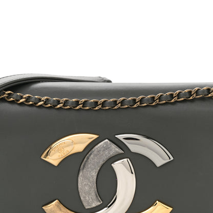 Chanel Lambskin CC Antico Flap Dark Khaki 8 of 11