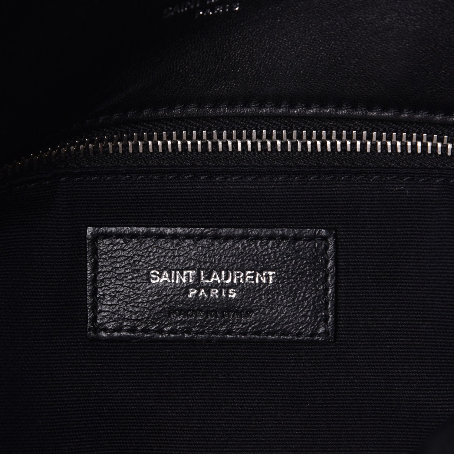 Saint Laurent Lambskin Quilted Medium Loulou Puffer Monogram Chain Satchel Black 5 of 5