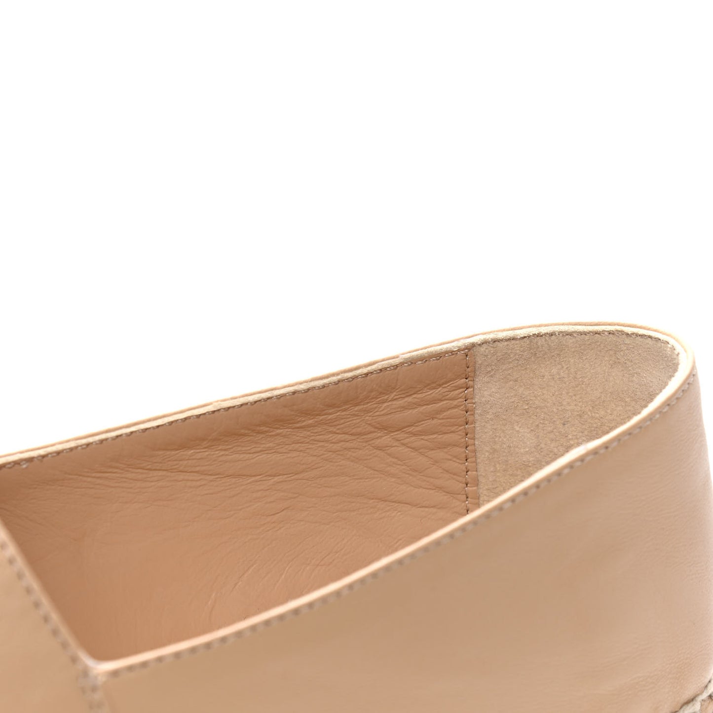 Lambskin CC Espadrilles 36 Beige Black