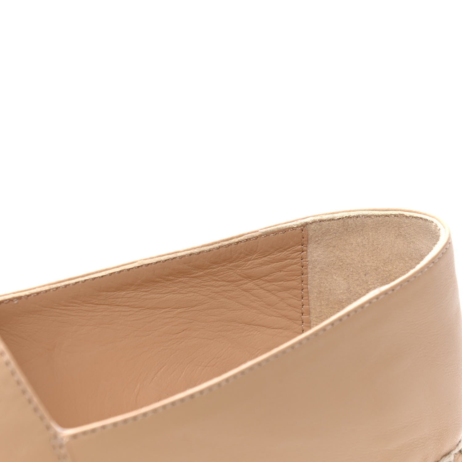 Chanel Lambskin CC Espadrilles 36 Beige Black 5 of 5