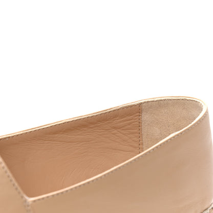 Chanel Lambskin CC Espadrilles 36 Beige Black 5 of 5