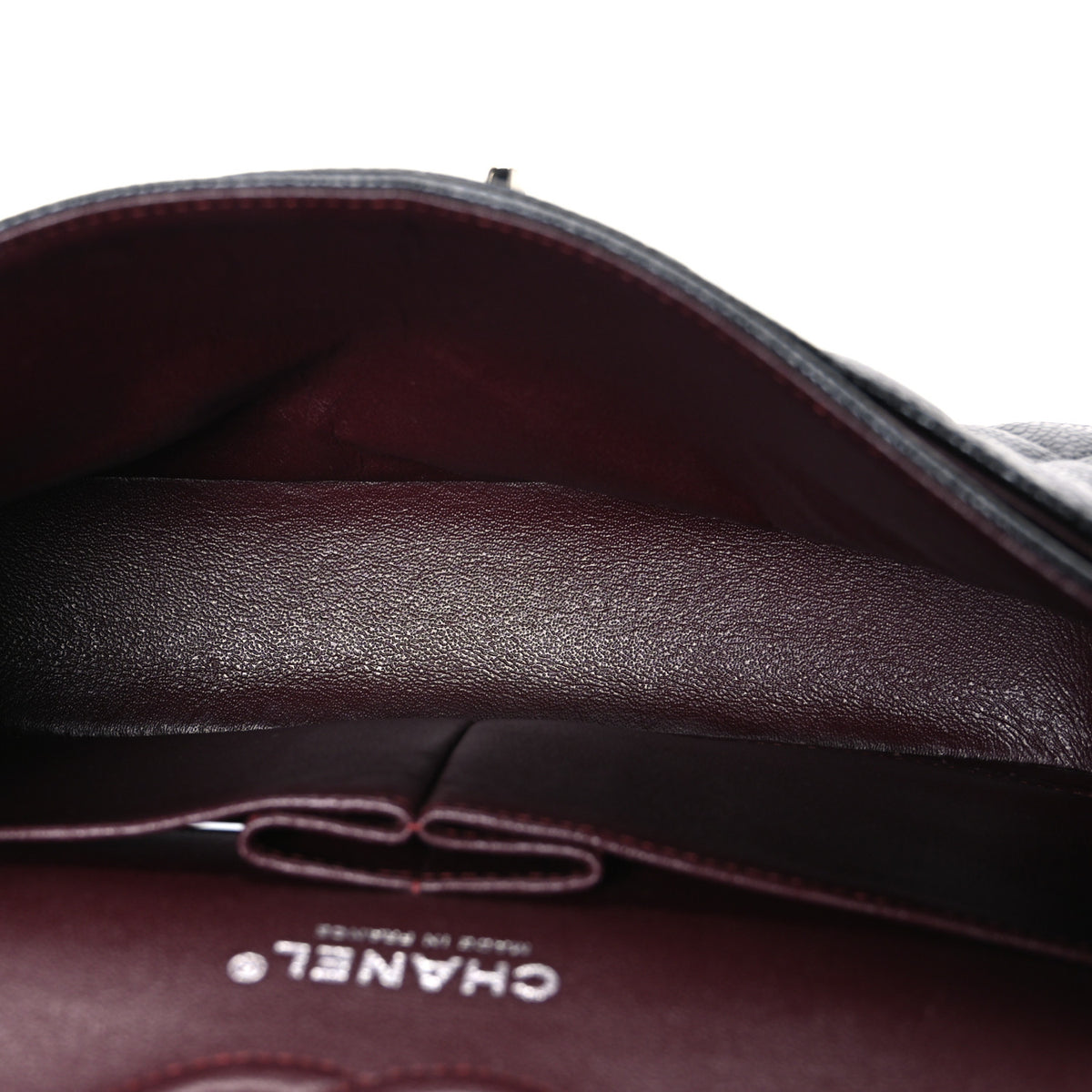 Caviar Quilted Small Double Flap Black