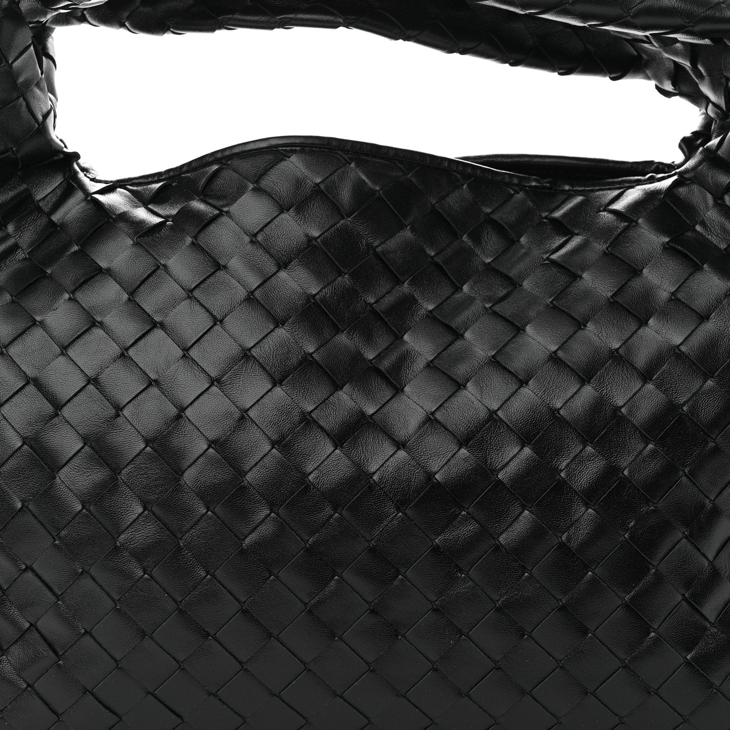 Calfskin Intrecciato Small Hop Black