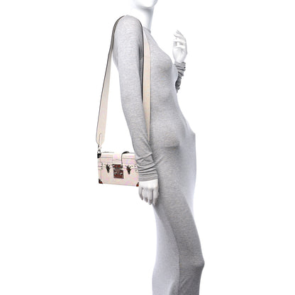 Louis Vuitton Karung Petite Malle White Petrol 2 of 10