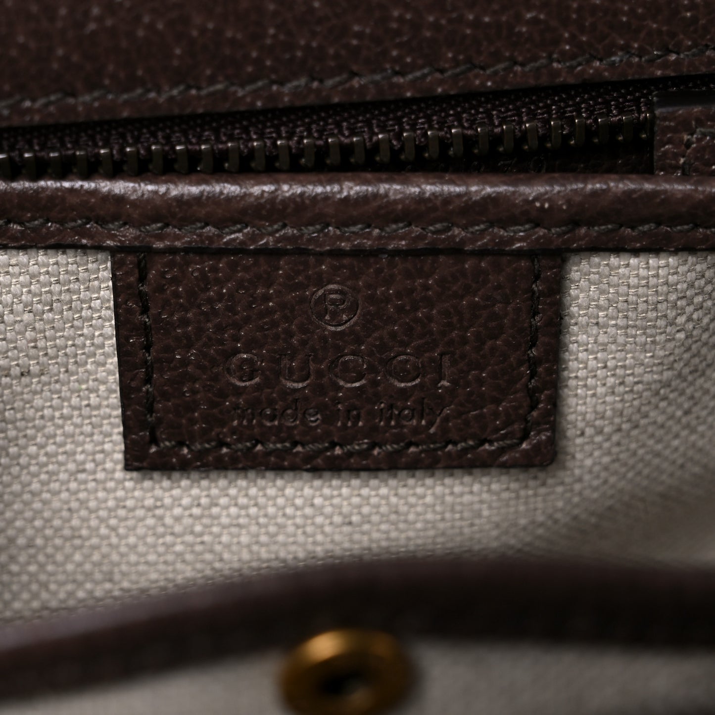 Monogram Jumbo GG Textured Dollar Calfskin Web Small Bamboo 1947 Top Handle Bag Camel Ebony New Acero