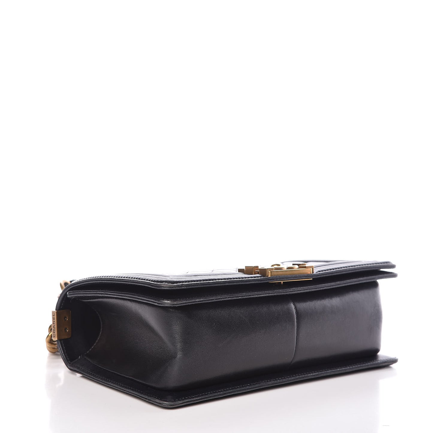 Lambskin Quilted Medium Boy Flap Dark Navy