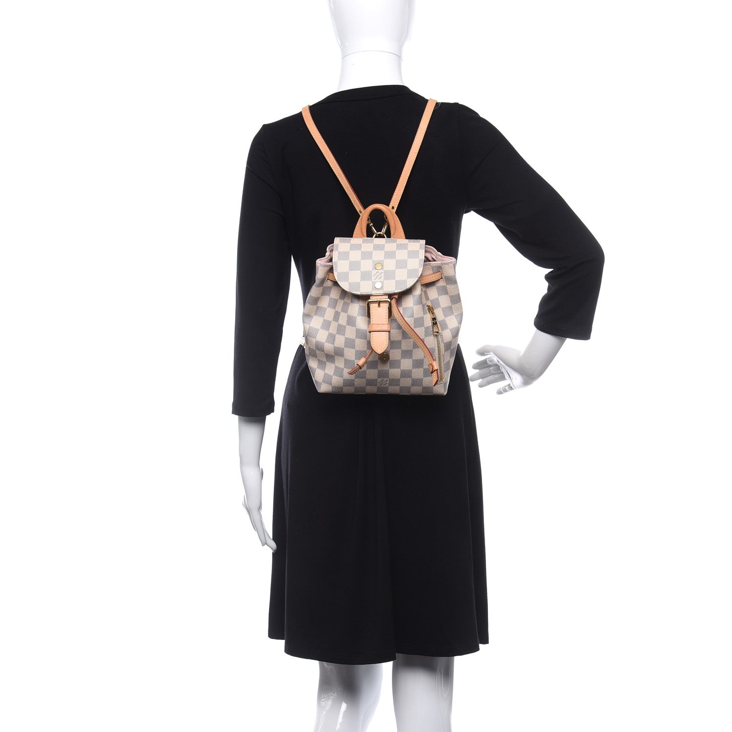 Louis Vuitton Damier Azur Sperone BB Backpack 2 of 13