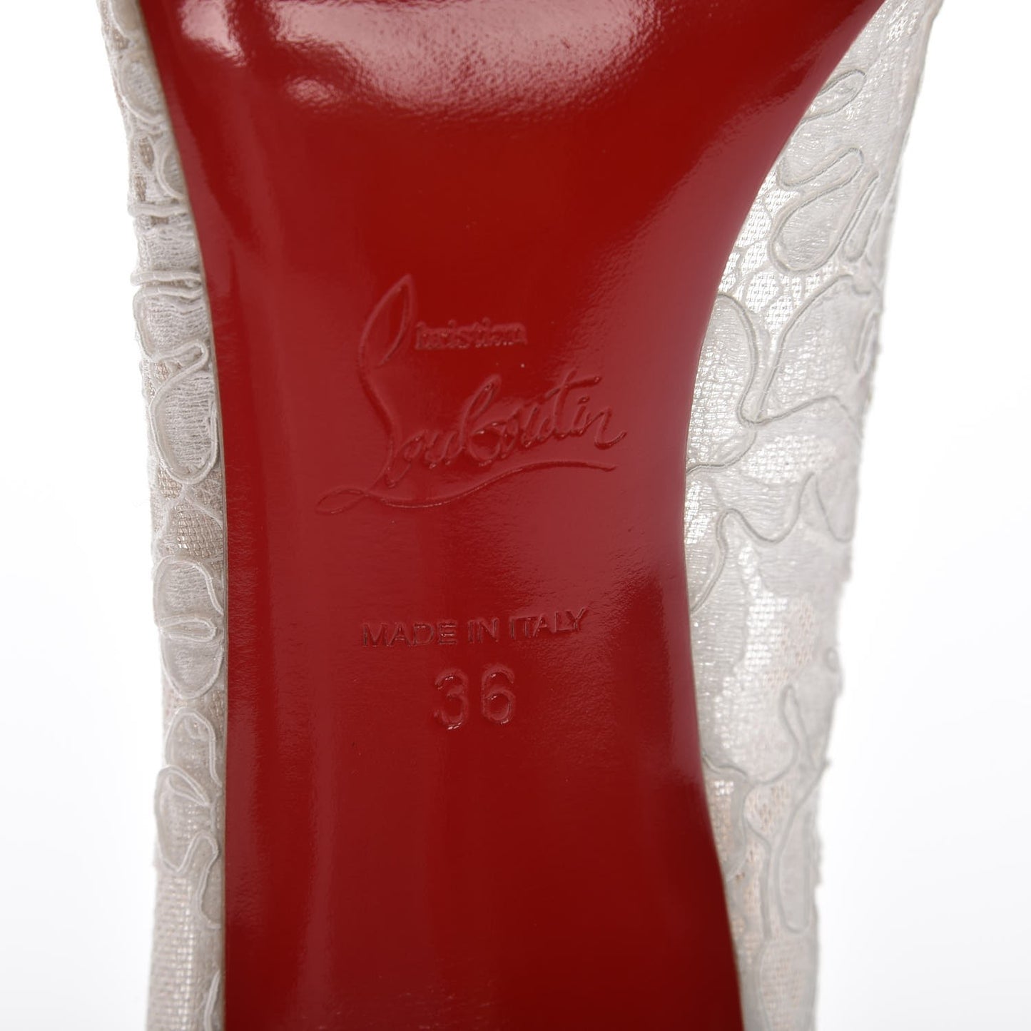 Lace Satin Neoalto 85 Pumps 36 White