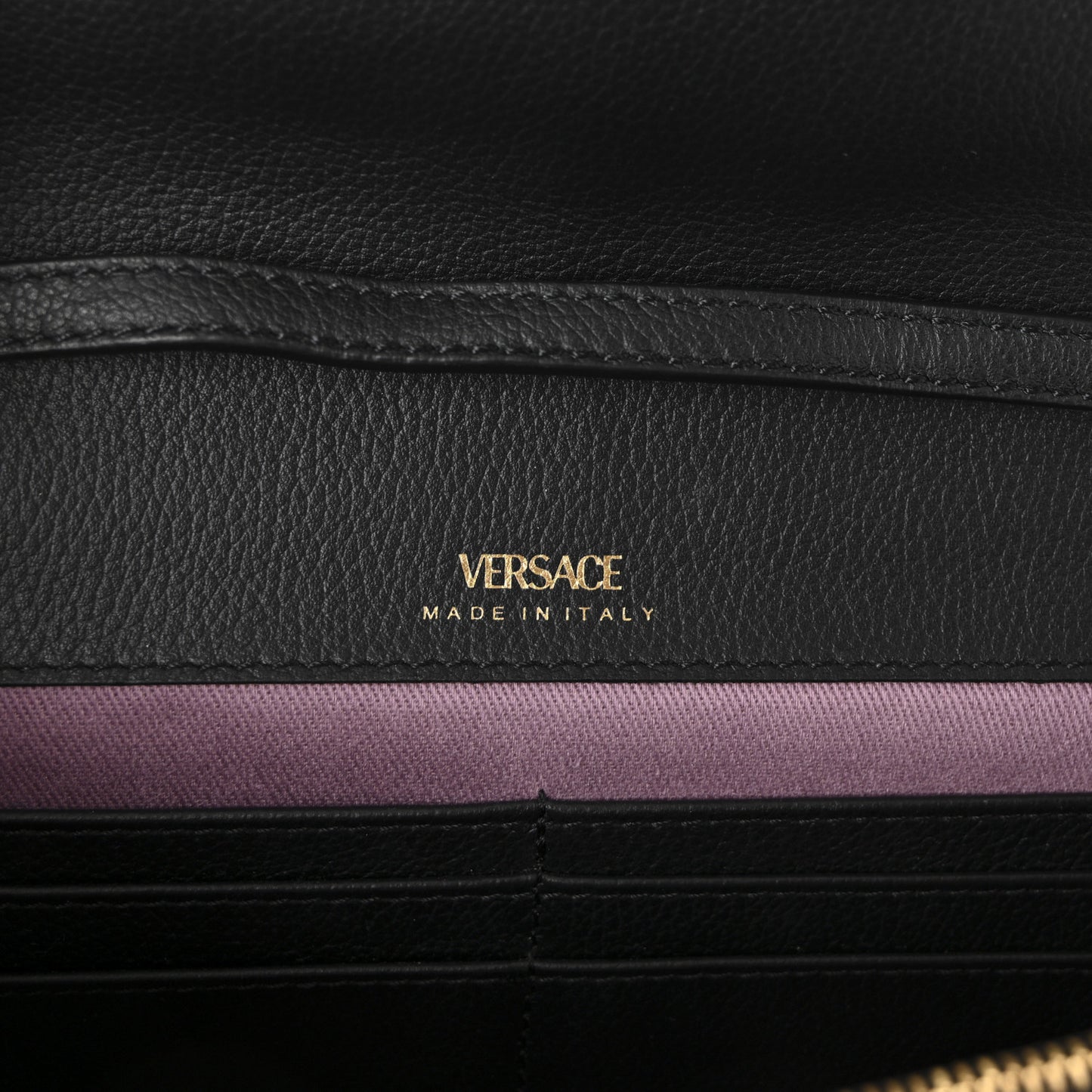 Grained Calfskin La Medusa Crossbody Bag Black