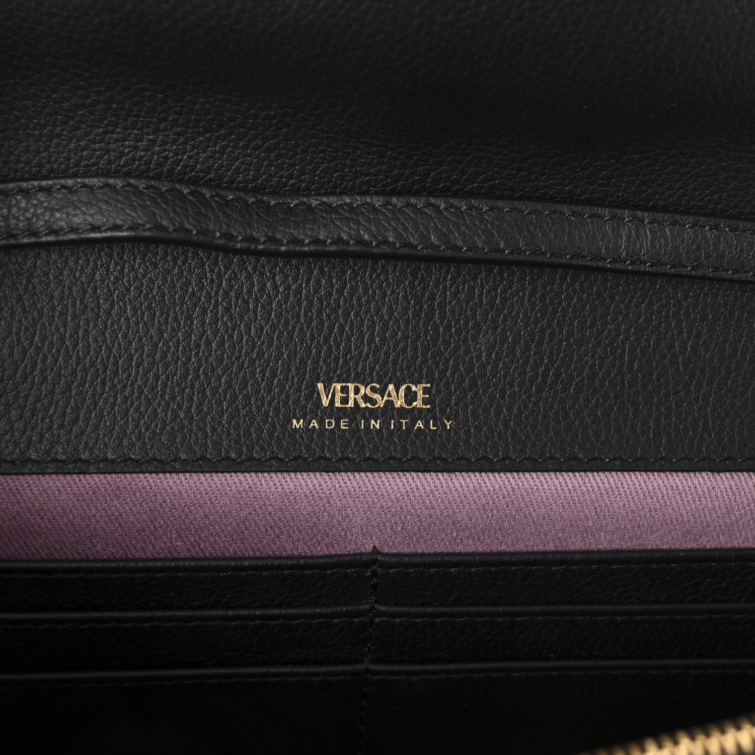 Versace Grained Calfskin La Medusa Crossbody Bag Black 6 of 9