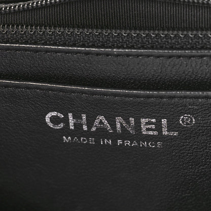 Chanel Distressed Patent Quilted Jumbo Single Flap Black 5 of 13