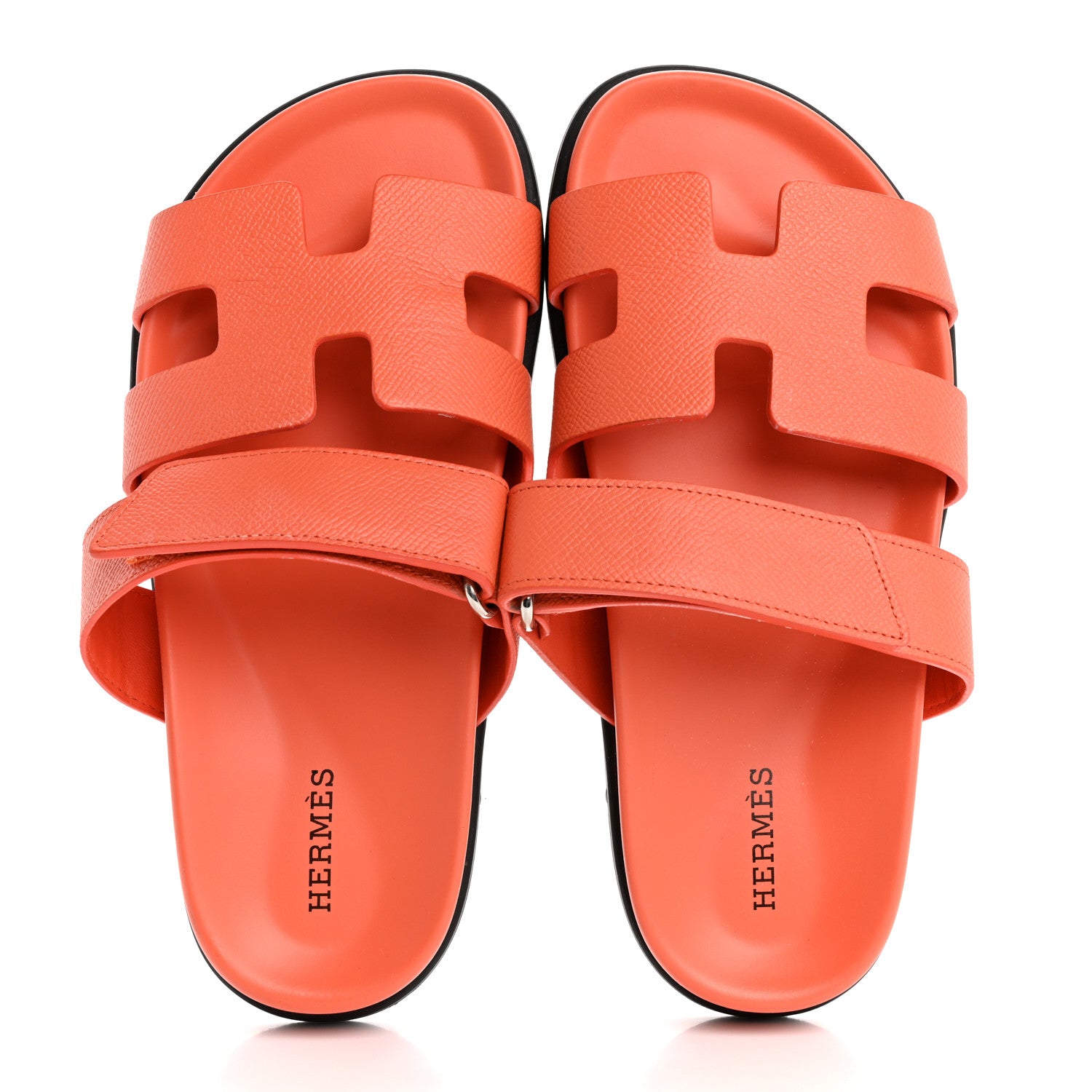 Hermes Epsom Womens Chypre Sandals 36.5 Rose Sorbet 2 of 10
