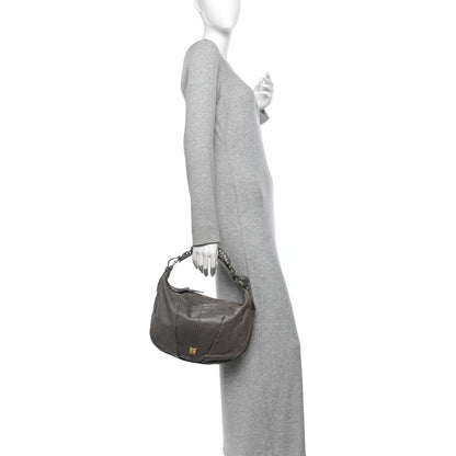 Givenchy Calfskin Braided Hobo Grey 2 of 10