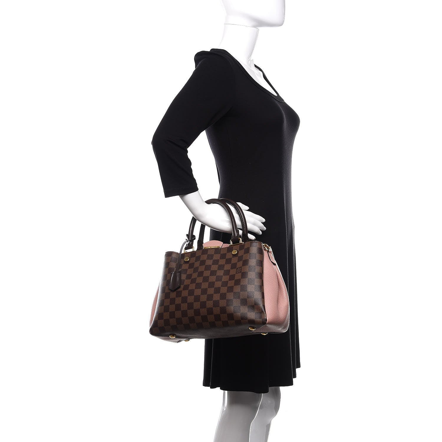 Louis Vuitton Damier Ebene Cuir Taurillon Brittany Magnolia 3 of 12