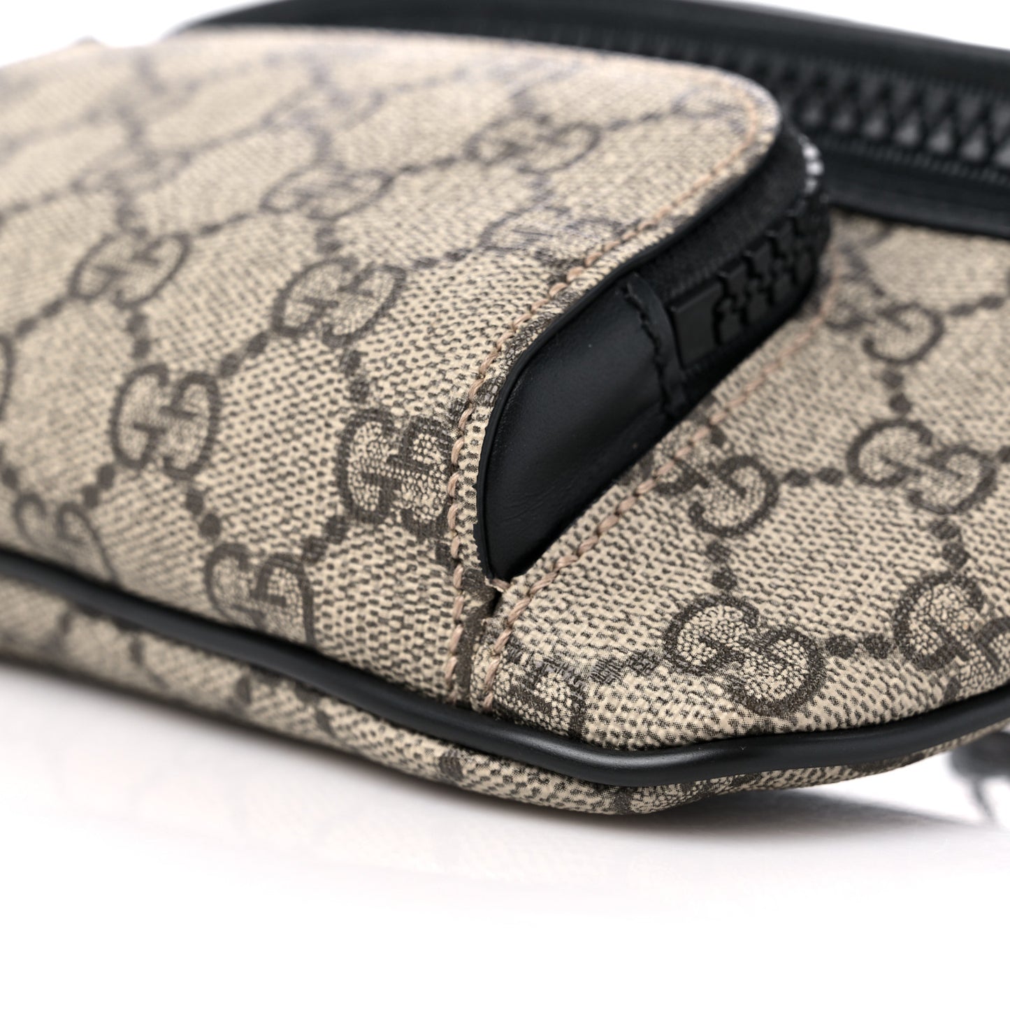 GG Supreme Monogram Belt Bag Black