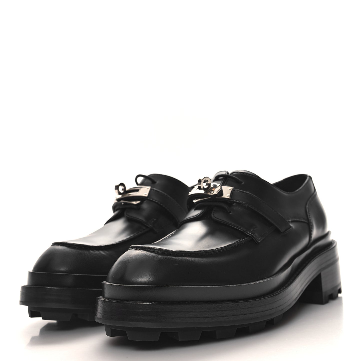 Calfskin First Derby Shoes 38 Black