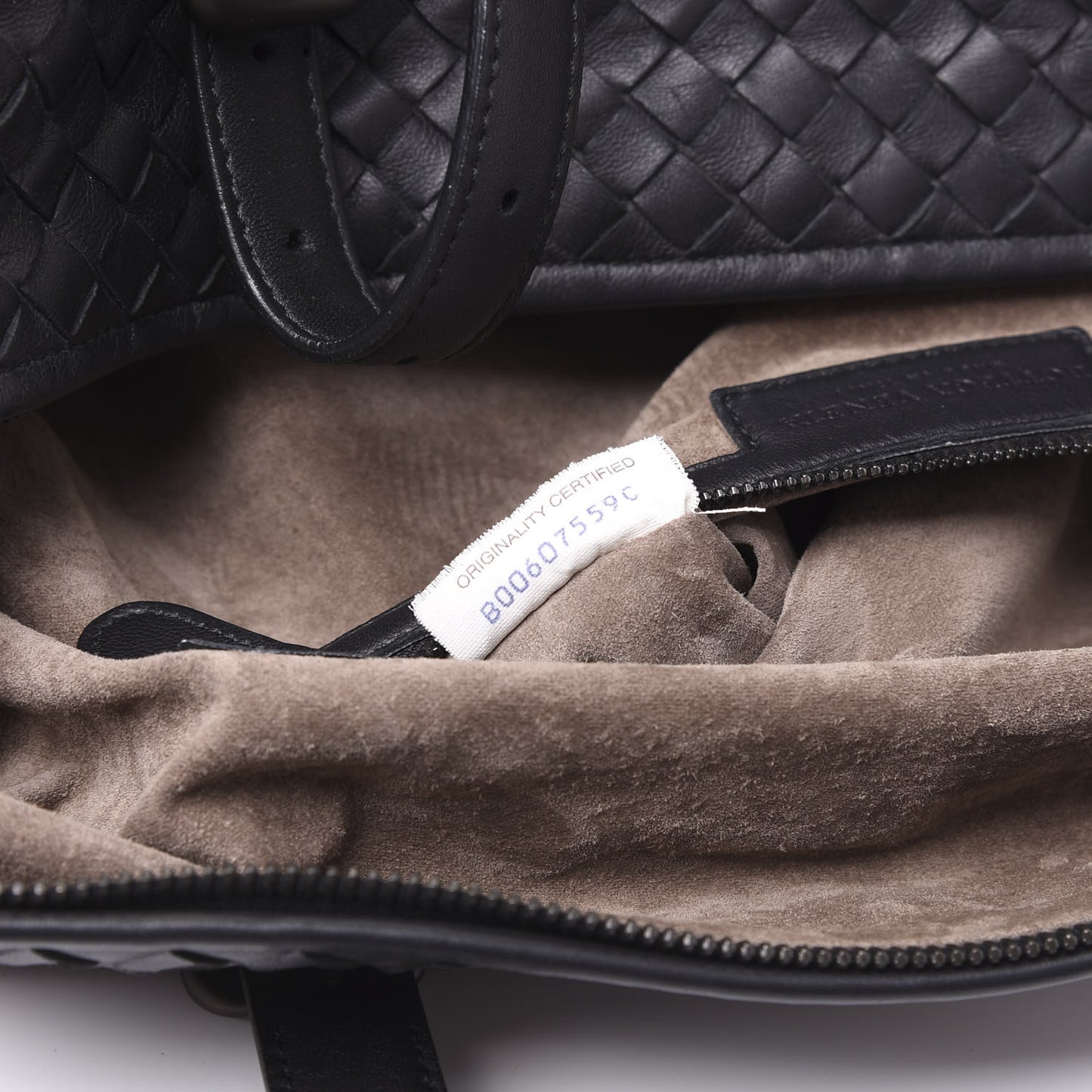 Nappa Intrecciato Montaigne Rings Satchel Black