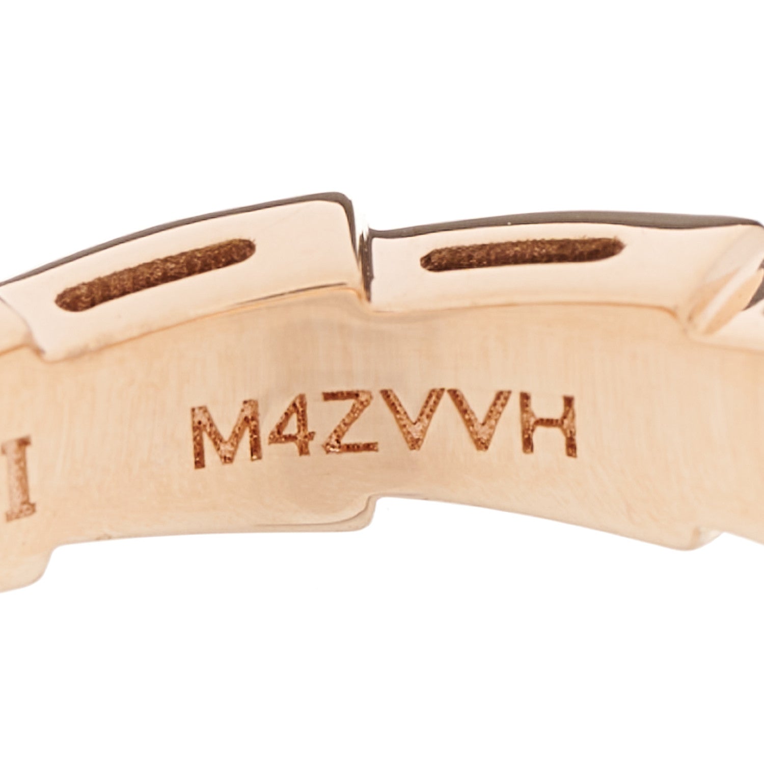 Bulgari 18K Rose Gold Serpenti Viper Band Ring 48 4.5 6 of 6