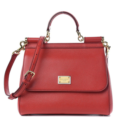 Dolce & Gabbana Dauphine Medium Miss Sicily Satchel Dark Red 1 of 8
