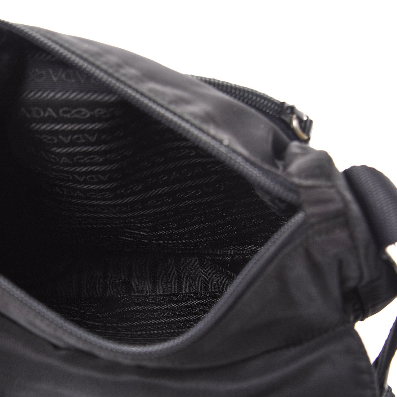 Prada Nylon Vela Messenger Black 4 of 10