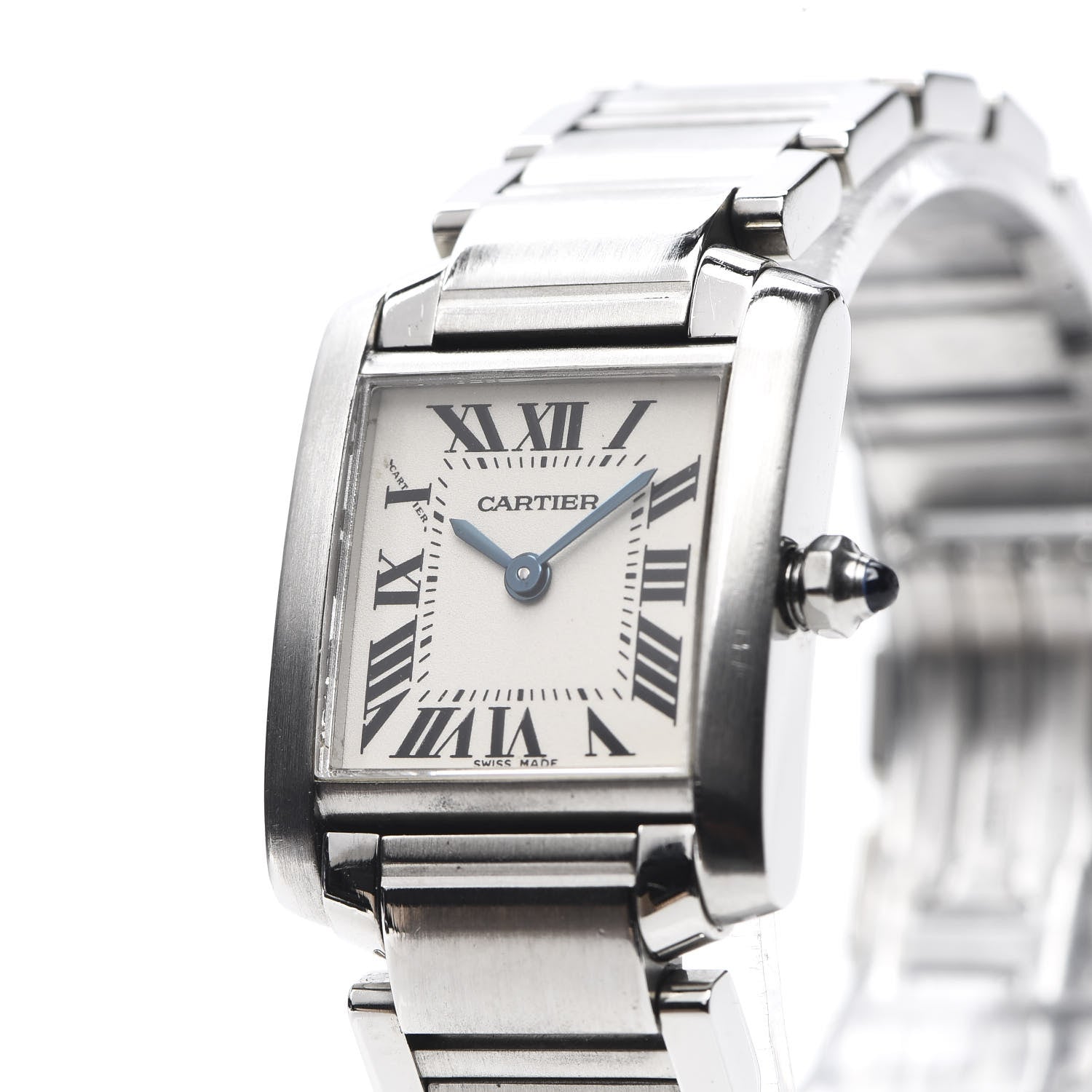 Cartier Stainless Steel 20mm Tank Francaise Quartz Watch 7 of 9