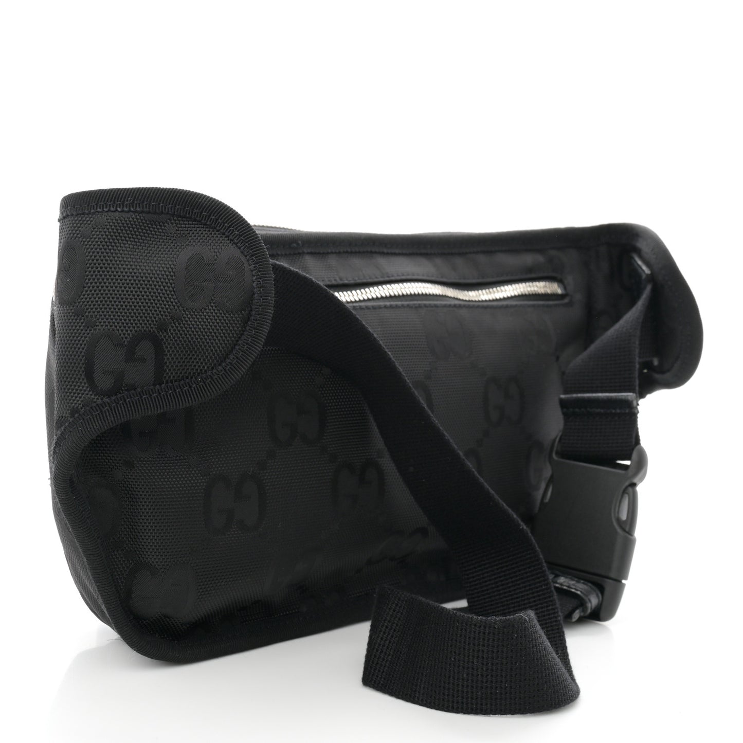 Econyl Nylon Monogram Off The Grid Large Belt Bag Black