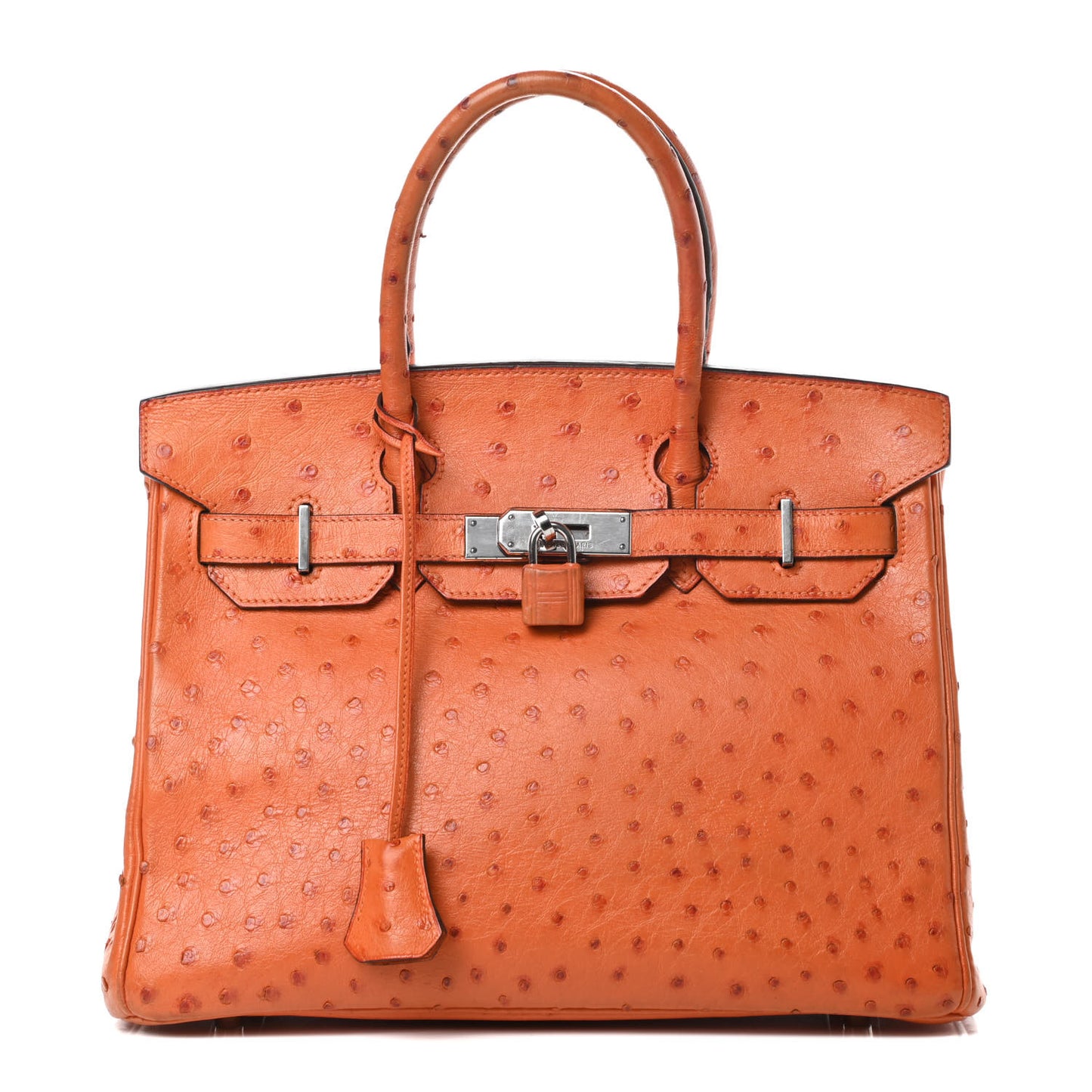 Ostrich Birkin 30 Orange
