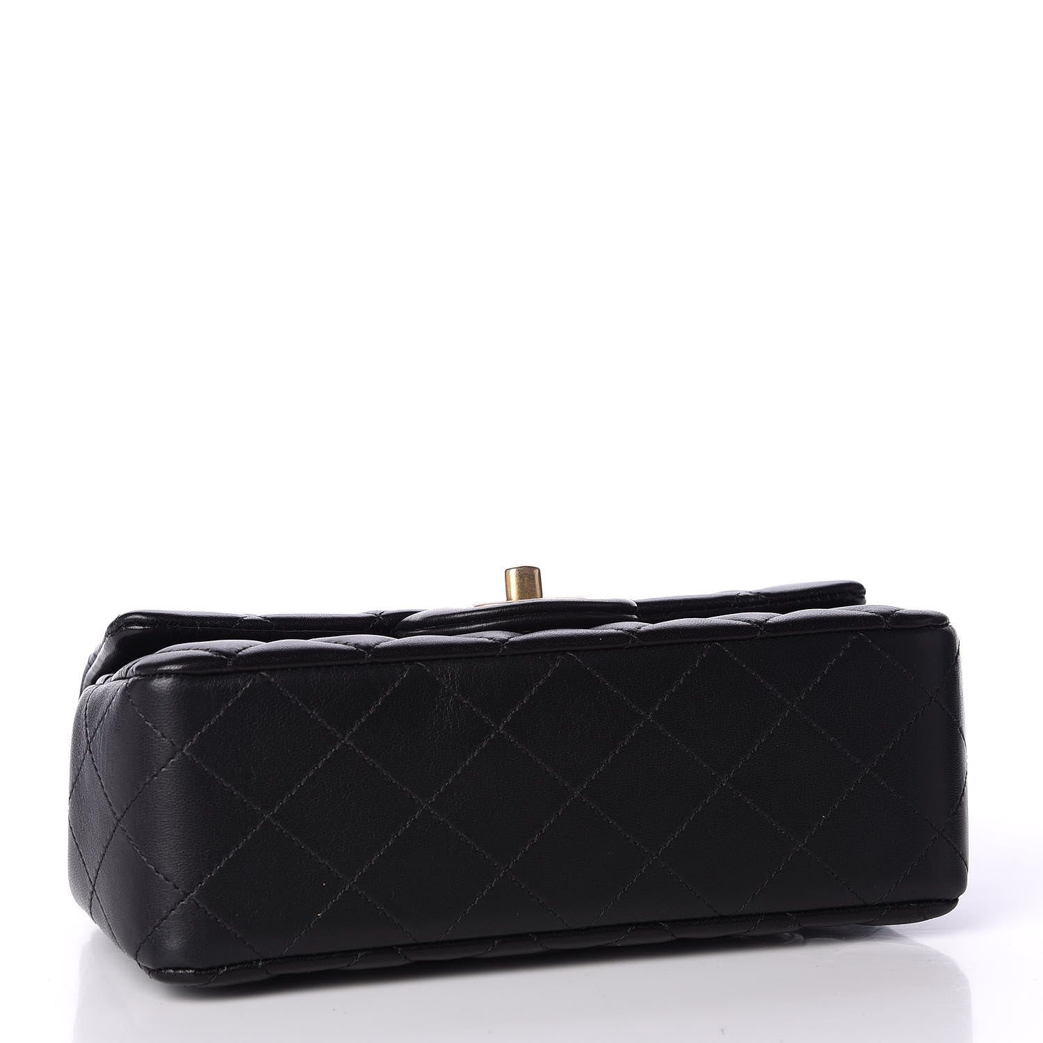 Chanel Lambskin Quilted Mini Rectangular Flap Black 3 of 11