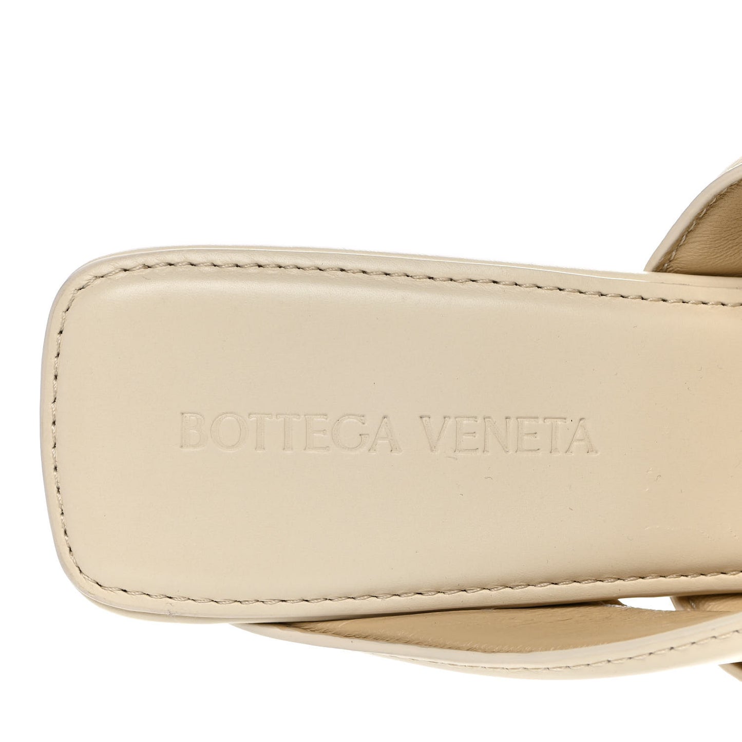 Vienna Calfskin The Band Cross Strap Mule Sandals 37 Sea Salt