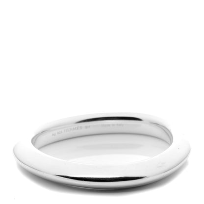 Hermes Sterling Silver Triangle Bangle Bracelet SH 1 of 4