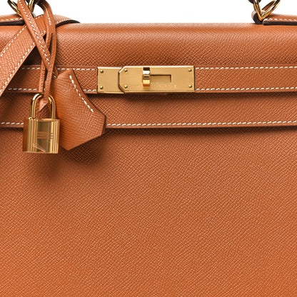 Hermes Epsom Kelly Sellier 28 Gold 8 of 11