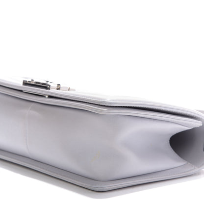 Chanel Calfskin Quilted Medium Boy Flap Grey 8 of 10