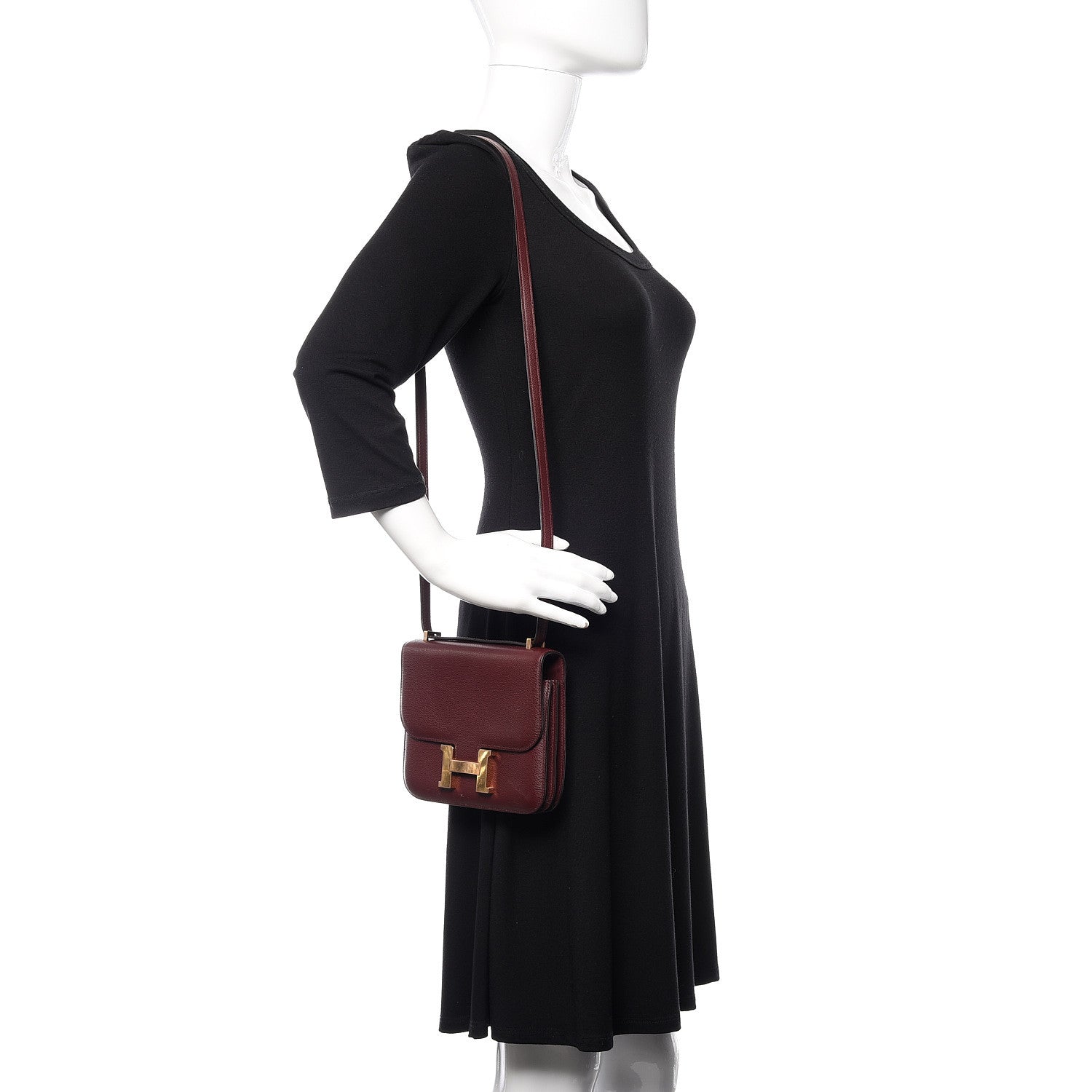 Hermes Evercolor Constance 18 Bordeaux 2 of 11