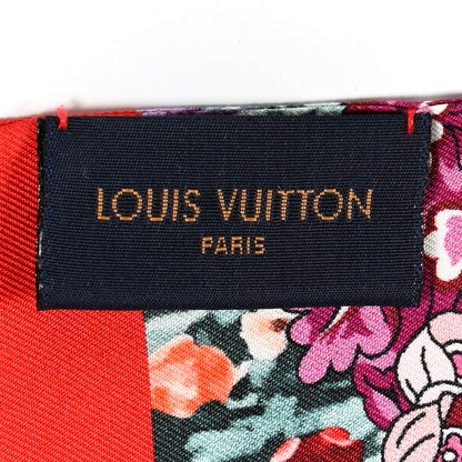 Louis Vuitton Silk Louis In The Garden Bandeau Fuchsia 3 of 5