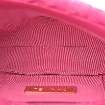 Chanel Tweed Quilted Chanel 19 Waist Bag Pink 5 of 12