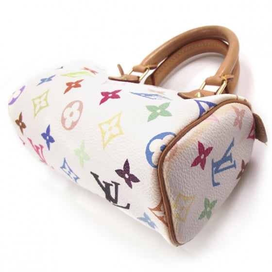 Louis Vuitton Monogram Multicolor Mini Sac HL Speedy White 5 of 9