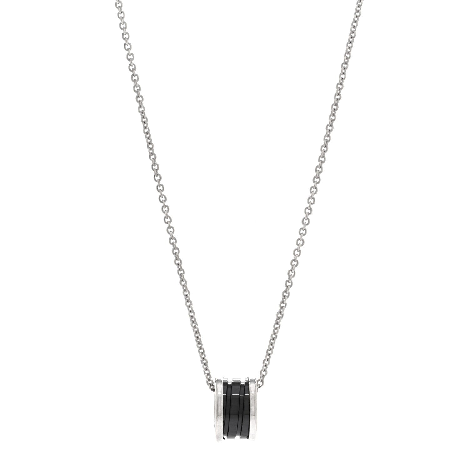 Bulgari Sterling Silver Ceramic Save The Children Pendant Necklace 1 of 4