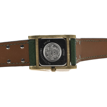Hermes Stainless Steel Courchevel 23mm Medor Quartz Watch Vert Clair 6 of 8