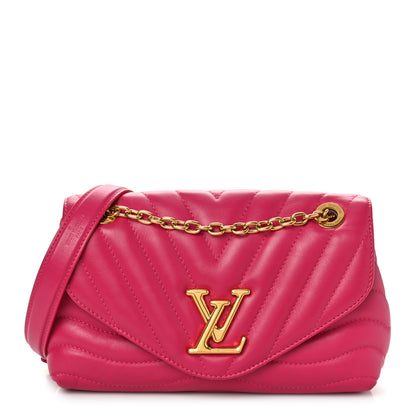 Louis Vuitton Calfskin LV New Wave Chain Bag Rose Freesia 1 of 8