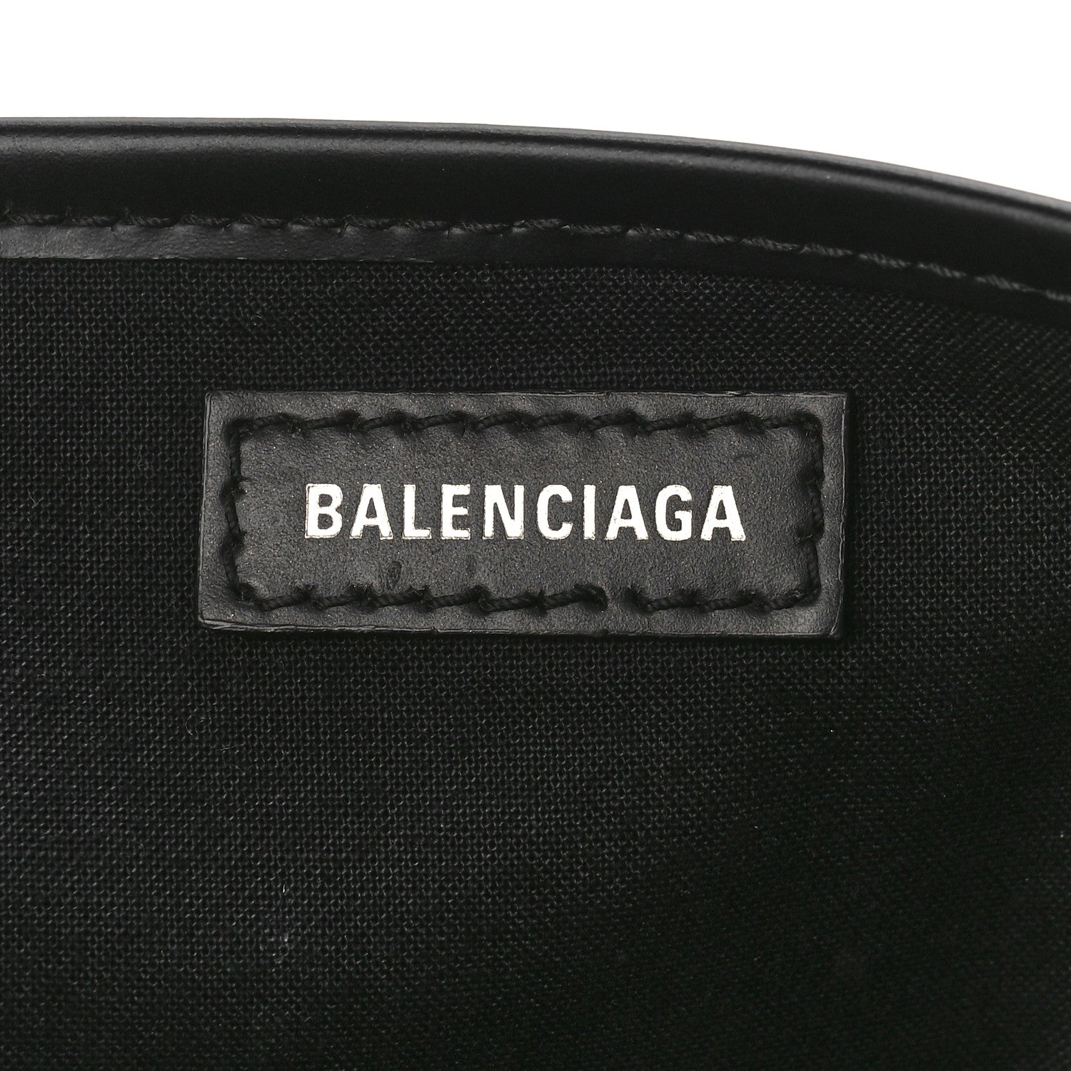 Balenciaga Cotton Canvas Calfskin Navy Cabas XS Black 7 of 10